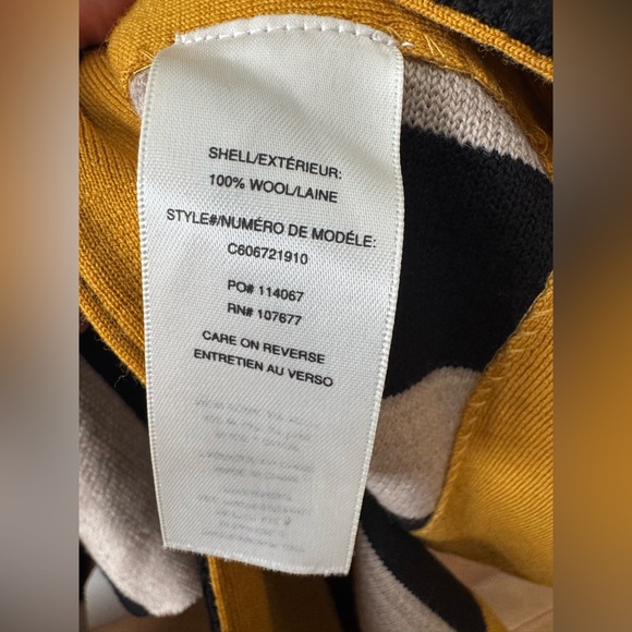 Alice + Olivia Wool Poncho black/tan/gold OS NWT - Picture 7 of 15